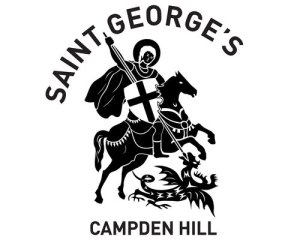 Logo of St George's church, Camden Hill, London
