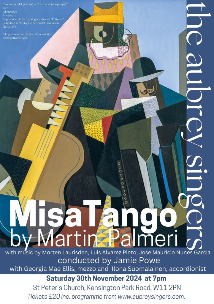 FLyer for Martine Palmeri MisaTango